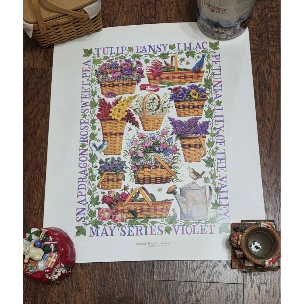 Longaberger Grandma Bonnie's Favorites Poster Print 24